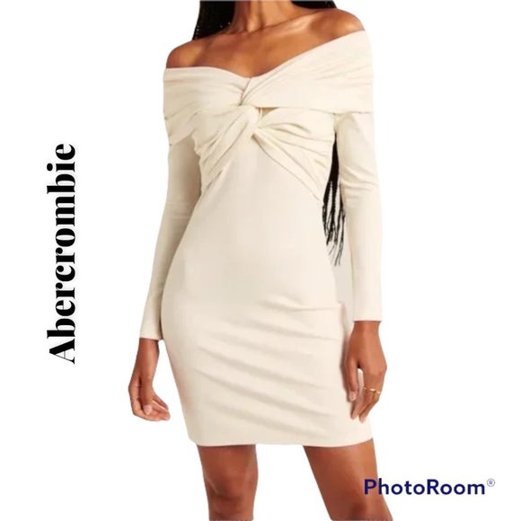 Abercrombie & Fitch Dresses & Skirts - TAKE 40% OFF...NWT Off-The-Shoulder Twist-Front Mini Dress